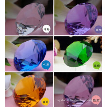 40mm Purple Decoration Crystal Diamond Paperweight